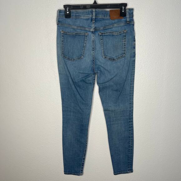 J. Crew Denim Jeans Blue High Waist 5-Pocket Button Zip Ankle Sz 29 - Picture 3 of 4